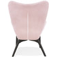 Sessel MELCHIOR – rosa – Stoff aus weichem Samt