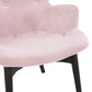 Sessel MELCHIOR – rosa – Stoff aus weichem Samt