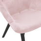 Sessel MELCHIOR – rosa – Stoff aus weichem Samt