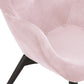 Sessel MELCHIOR – rosa – Stoff aus weichem Samt