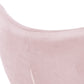Sessel MELCHIOR – rosa – Stoff aus weichem Samt