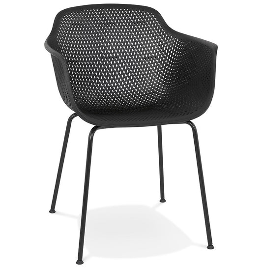 Chair OUTSIDE - black - plastic