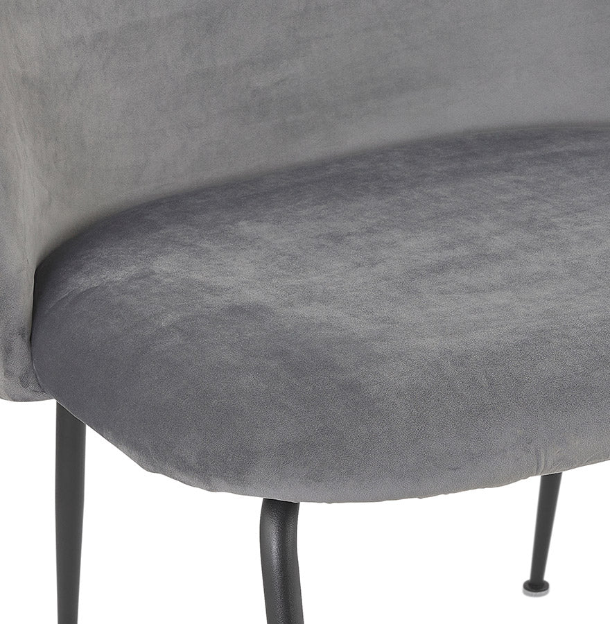 Chair MAGDA - light gray - fabric