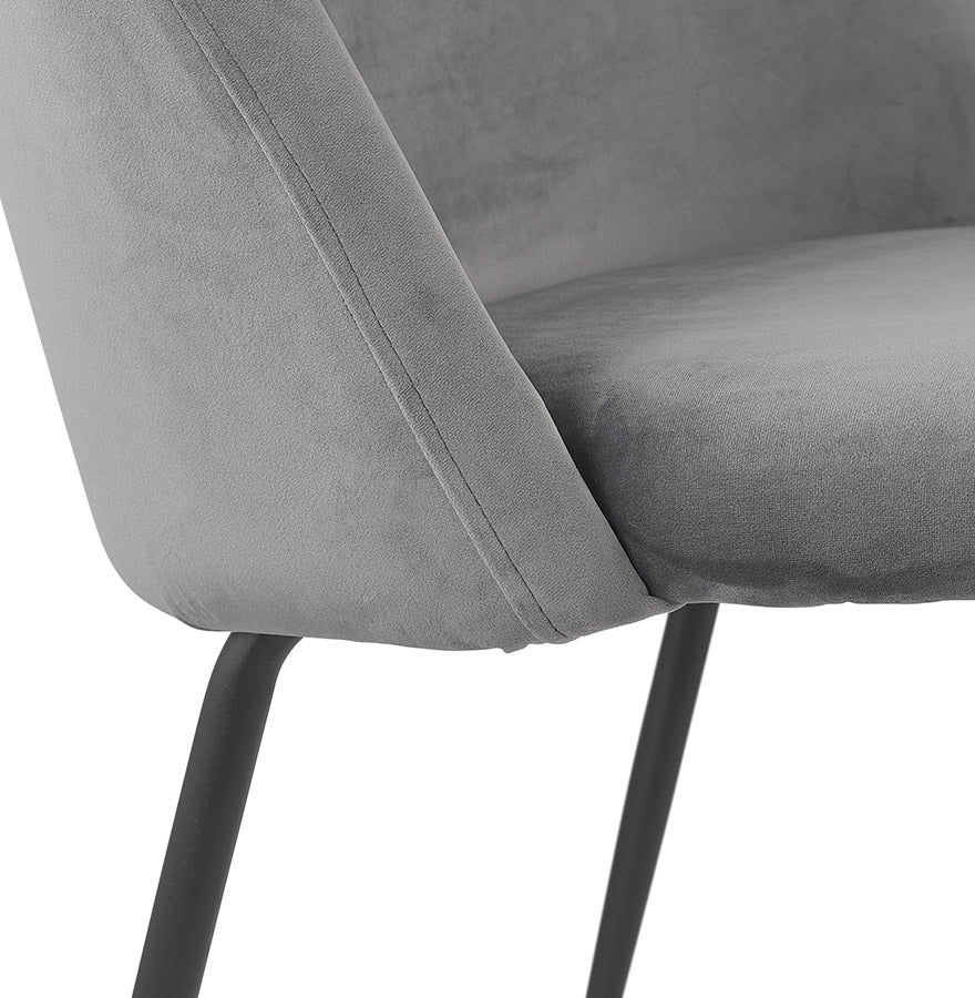 Chair MAGDA - light gray - fabric