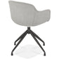 Chair TORI - light gray - fabric