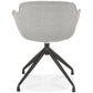 Chair TORI - light gray - fabric