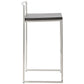 METO bar stool - black - imitation leather