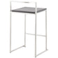 METO bar stool - black - imitation leather