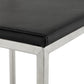 METO bar stool - black - imitation leather