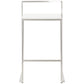 METO bar stool - white - imitation leather