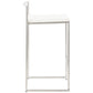 METO bar stool - white - imitation leather