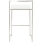 METO bar stool - white - imitation leather