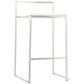 METO bar stool - white - imitation leather