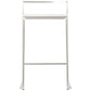 METO bar stool - white - imitation leather