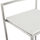 METO bar stool - white - imitation leather