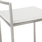 METO bar stool - white - imitation leather