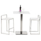 METO bar stool - white - imitation leather
