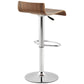 Barkruk VALNOT - walnoot - hout