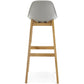 Barhocker ELODY - grau - Kunstleder