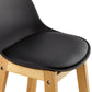 Barhocker ELODY - Schwarz - Kunstleder