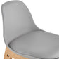 Barhocker ELODY MINI - Grau - Kunstleder