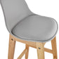 Barhocker ELODY MINI - Grau - Kunstleder