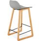 Barhocker ASTORIA - grau - Kunststoff