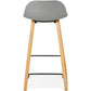 Barhocker ASTORIA - grau - Kunststoff