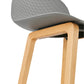 Barhocker ASTORIA - grau - Kunststoff