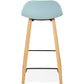 Barhocker ASTORIA - blau - Kunststoff