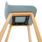 Barhocker ASTORIA - blau - Kunststoff