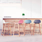Barhocker ASTORIA - blau - Kunststoff