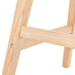 Barhocker APRIL – Schwarz – Kunststoff – Holz