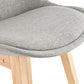 Barhocker QOOP MINI - Grau - Stoff - Holz