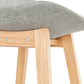 Barhocker QOOP MINI - Grau - Stoff - Holz