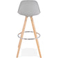 Barhocker ANAU - grau - Kunststoff