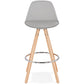 Barhocker ANAU MINI - grau - Kunststoff