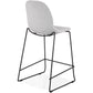 Barhocker COOPER MINI - hellgrau - Stoff
