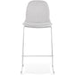 Bar stool PABLO - light gray - fabric