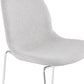 Bar stool PABLO - light gray - fabric