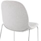 Bar stool PABLO - light gray - fabric
