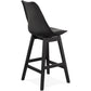 Barhocker APRIL MINI - schwarz - Kunststoff