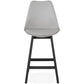 Barhocker APRIL MINI - grau - Kunststoff