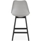 Barhocker APRIL MINI - grau - Kunststoff