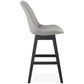Barhocker QOOP MINI - grau - Stoff