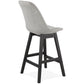 Barhocker QOOP MINI - grau - Stoff