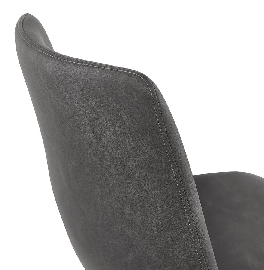 Bar stool GAUCHO MINI - dark gray - imitation leather