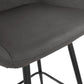 Bar stool RITA - dark gray - imitation leather