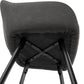 Bar stool RITA - dark gray - imitation leather