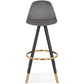 Barhocker CARRY - grau - Stoff
